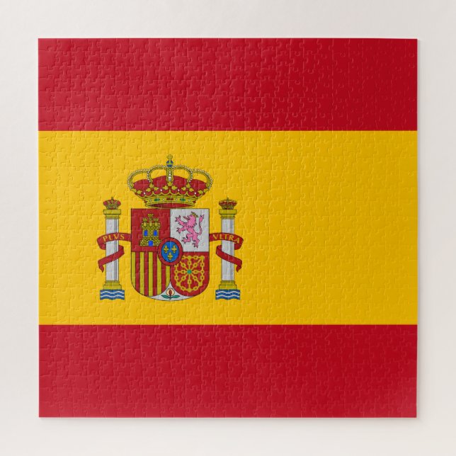 Flagge Spaniens Puzzle (Vertikal)