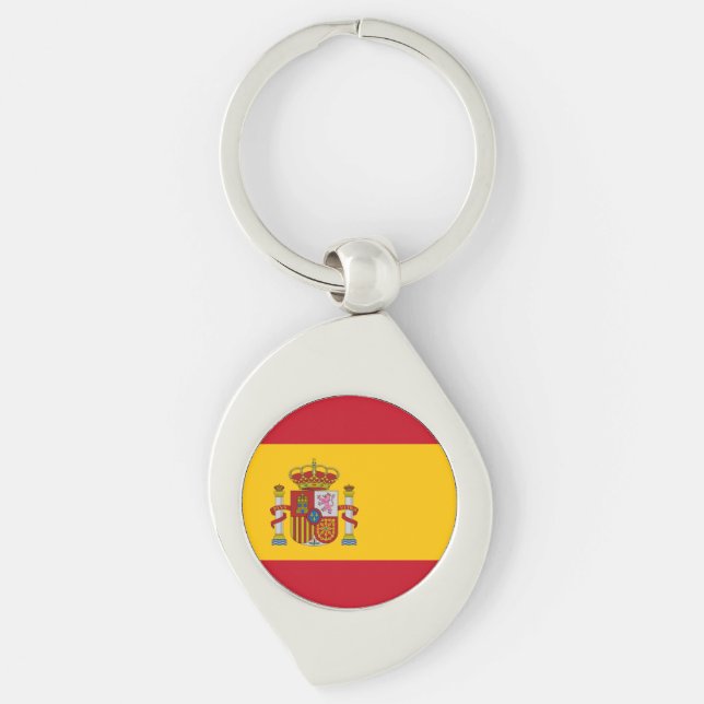 Flagge Spaniens Schlüsselanhänger (Vorderseite)