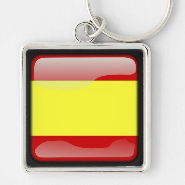 Flagge Spaniens Schlüsselanhänger (Vorne)
