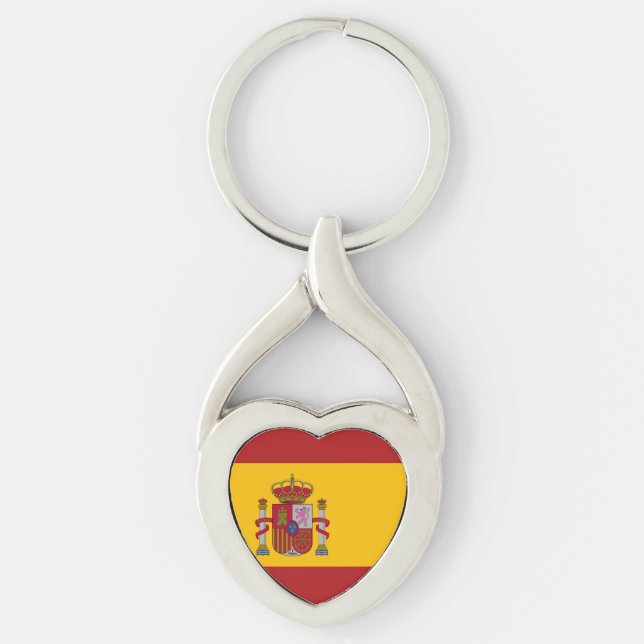 Flagge Spaniens Schlüsselanhänger (Vorderseite)