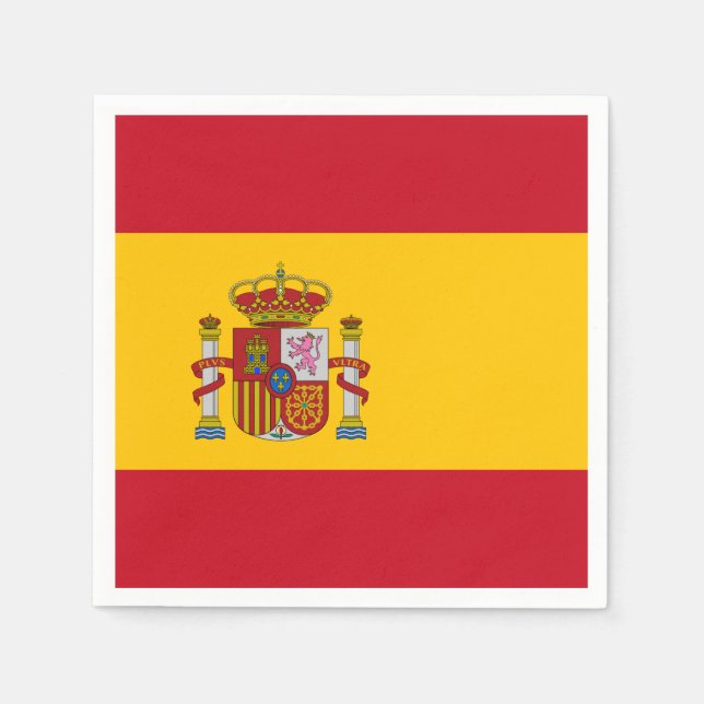 Flagge Spaniens Serviette (Vorderseite)