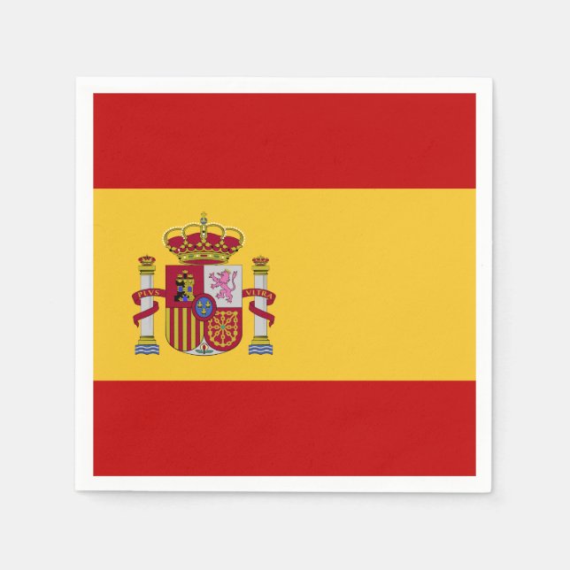 Flagge Spaniens Serviette (Vorderseite)