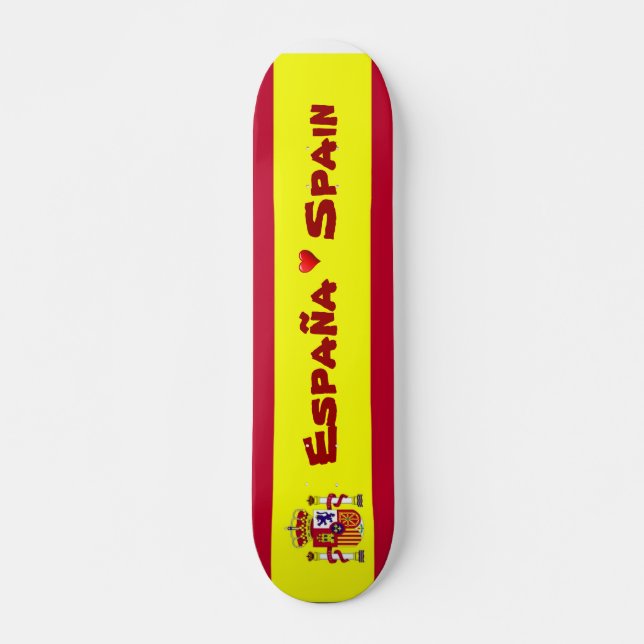 Flagge Spaniens Skateboard (Vorne)