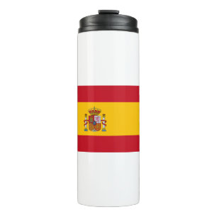 Flagge Spaniens Thermosbecher
