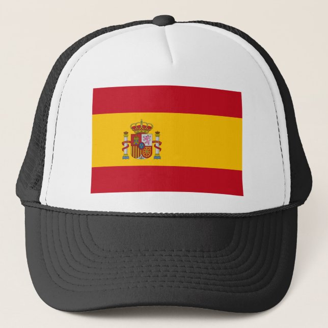 Flagge Spaniens Truckerkappe (Vorderseite)