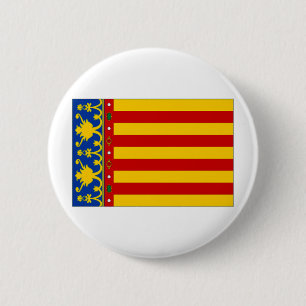 Flagge Spaniens Valencia Button