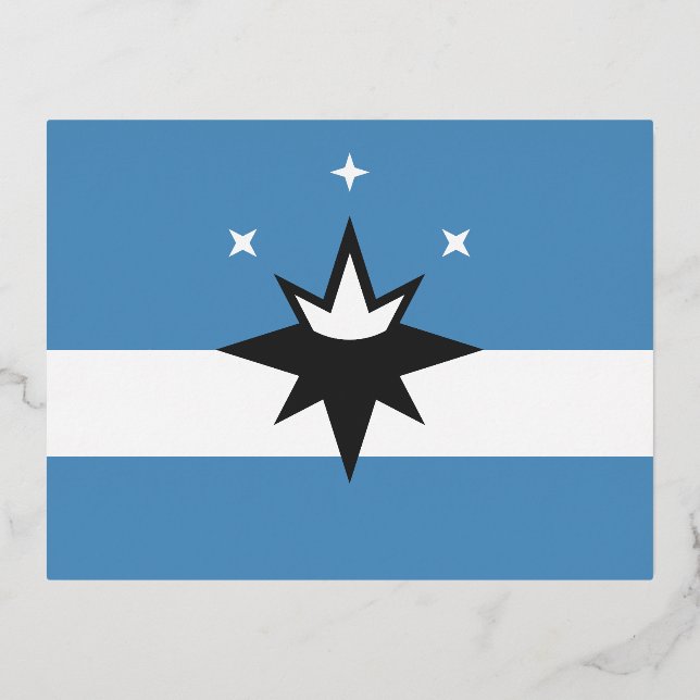 Flagge Springfield, Missouri Folien Feiertagspostkarte (Vorderseite)