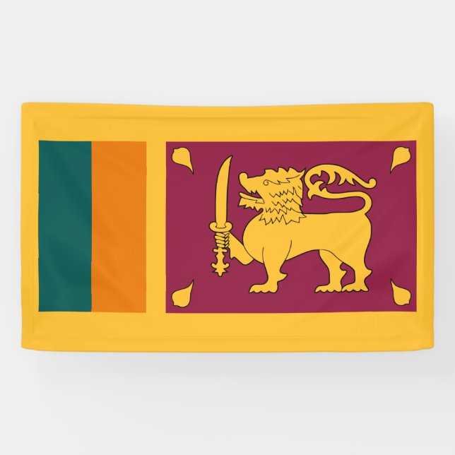 Flagge Sri Lankas Banner (Horizontal)