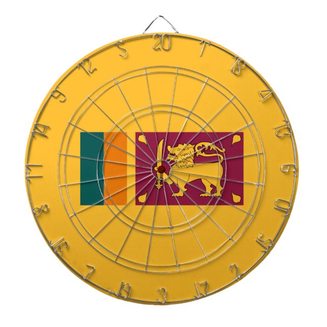 Flagge Sri Lankas Dartscheibe (vorne)