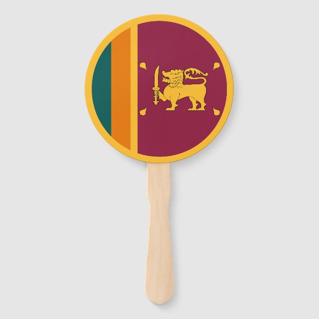 Flagge Sri Lankas Fächer (Vorderseite)