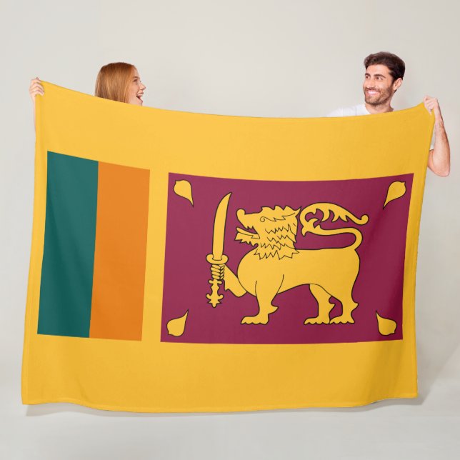 Flagge Sri Lankas Fleecedecke (Beispiel)