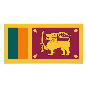 Flagge Sri Lankas Fotodruck