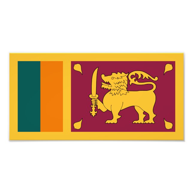 Flagge Sri Lankas Fotodruck (Vorne)