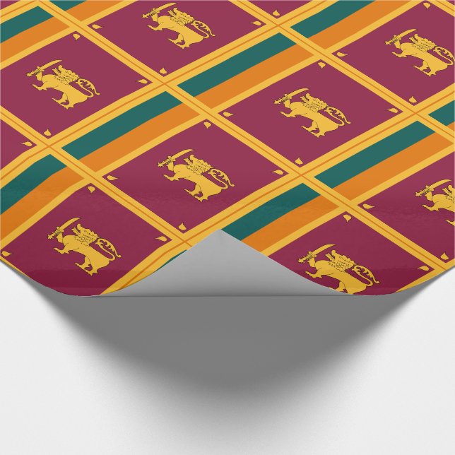 Flagge Sri Lankas Geschenkpapier (Ecke)