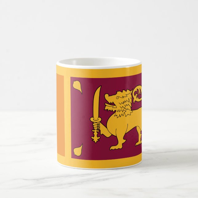 Flagge Sri Lankas Kaffeetasse (Mittel)