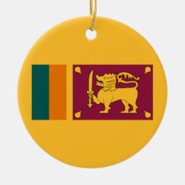Flagge Sri Lankas Keramik Ornament