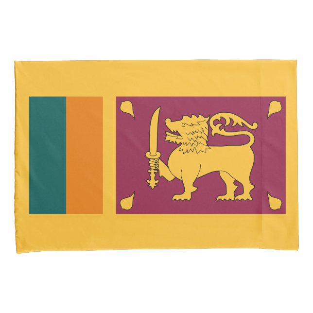 Flagge Sri Lankas Kissenbezug (Vorderseite-Rechts)