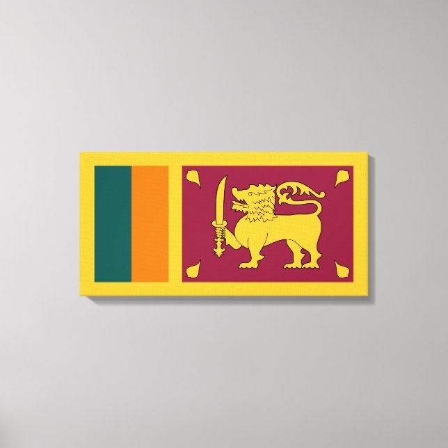 Flagge Sri Lankas Leinwanddruck (Vorderseite)