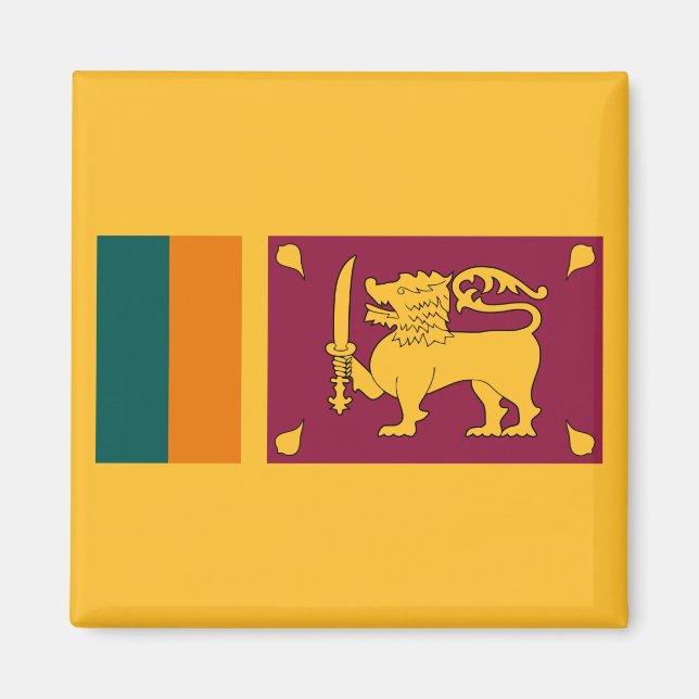 Flagge Sri Lankas Magnet (Vorne)