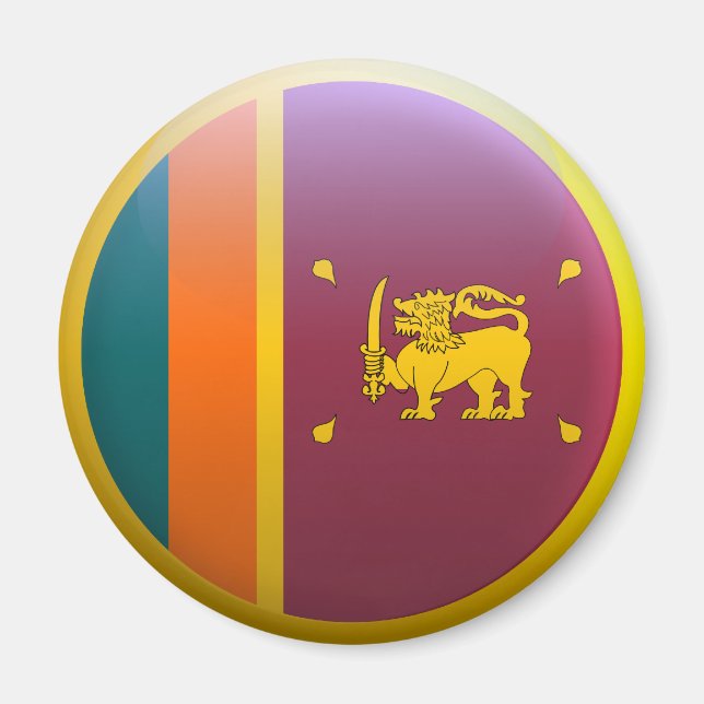 Flagge Sri Lankas Magnet (Vorne)