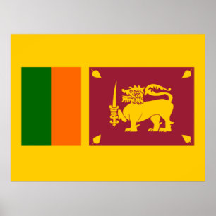 Flagge Sri Lankas Poster