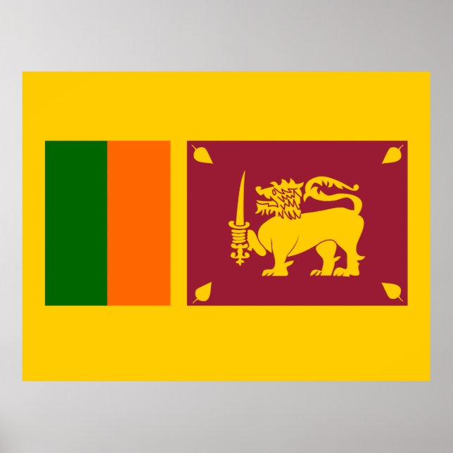Flagge Sri Lankas Poster (Vorne)