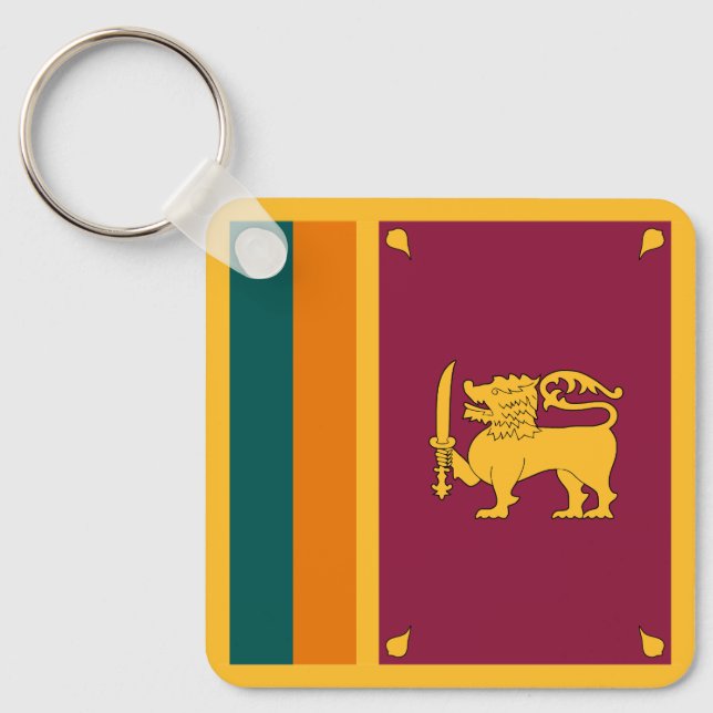 Flagge Sri Lankas Schlüsselanhänger (Vorderseite)