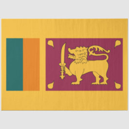 Flagge Sri Lankas Seidenpapier