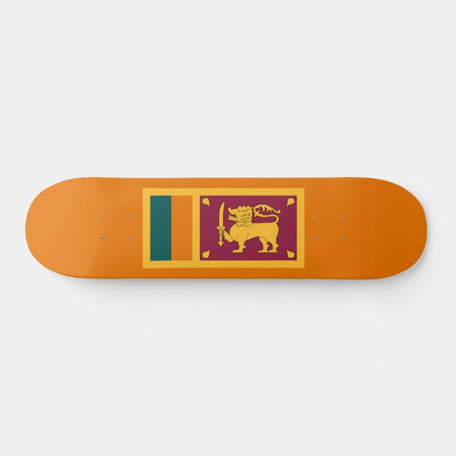 Flagge Sri Lankas Skateboard (Horizontal)