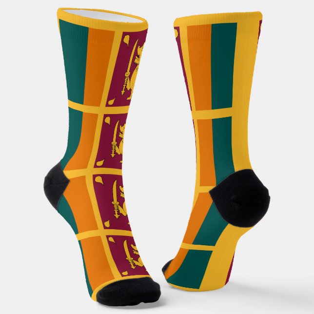 Flagge Sri Lankas Socken (Gewinkelt)