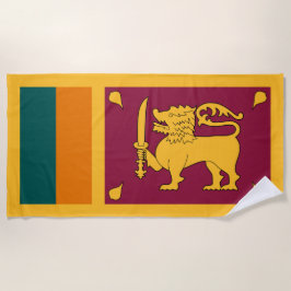 Flagge Sri Lankas Strandtuch