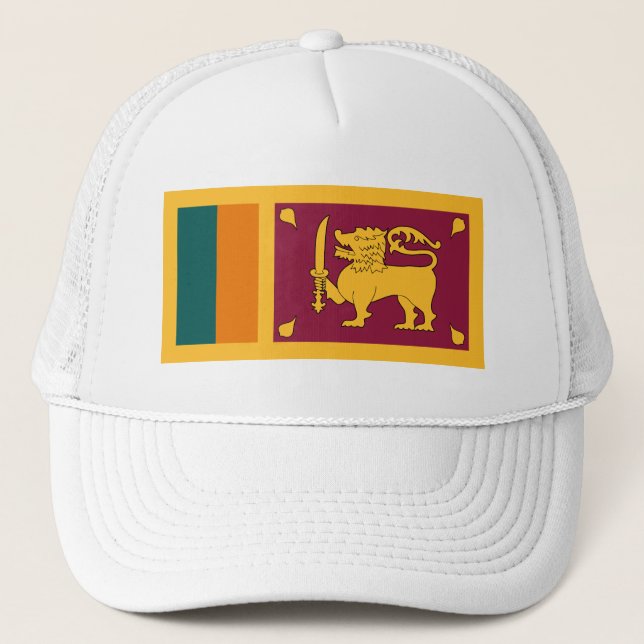 Flagge Sri Lankas Truckerkappe (Vorderseite)