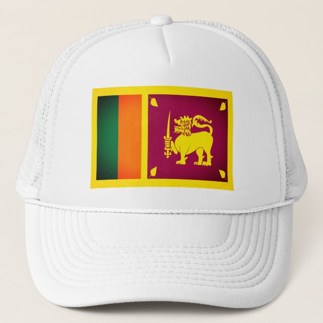 Flagge Sri Lankas Truckerkappe (Vorderseite)