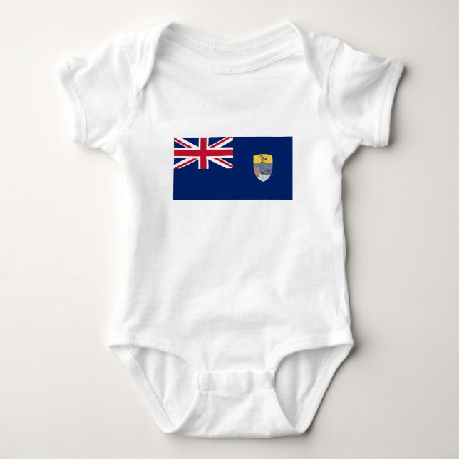Flagge St. Helena Baby Strampler (Vorderseite)