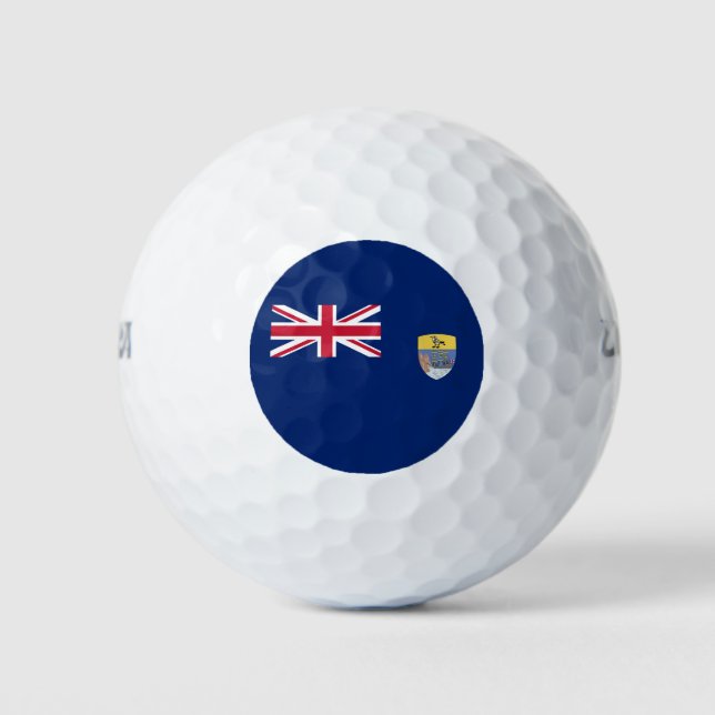 Flagge St. Helena Golfball (Vorderseite)