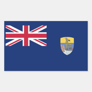 Flagge St. Helena Rechteckiger Aufkleber
