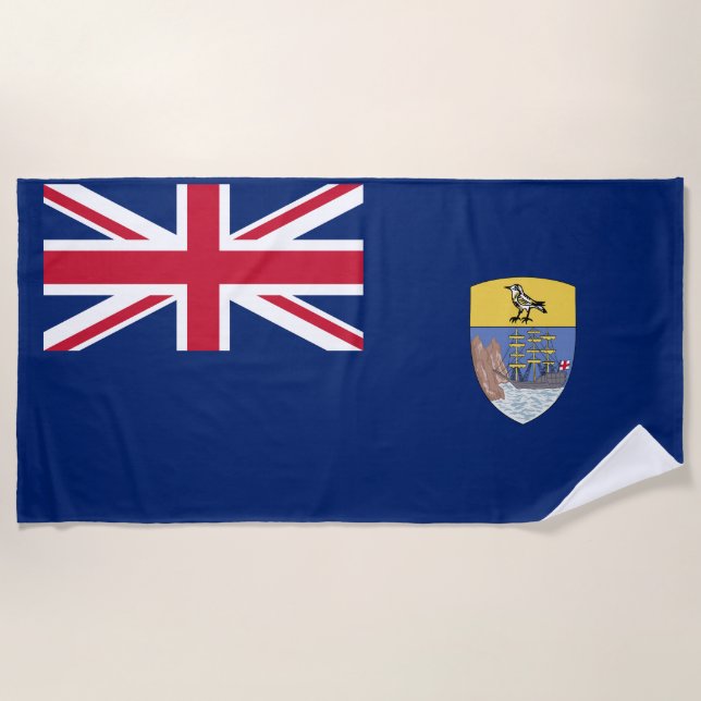 Flagge St. Helena Strandtuch (Vorderseite)