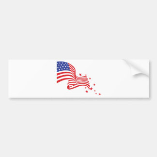 Flagge-Sterne Autoaufkleber