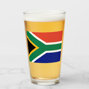 Flagge Südafrikas Glas