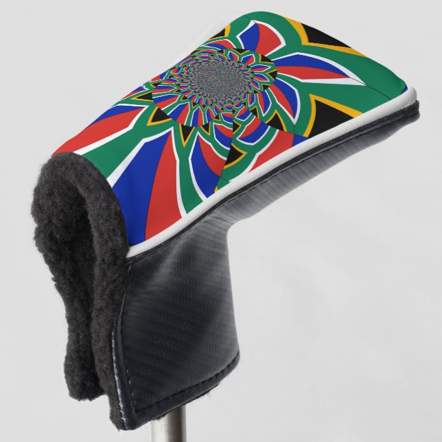 Flagge Südafrikas Golf Headcover (3/4 Vorderseite)