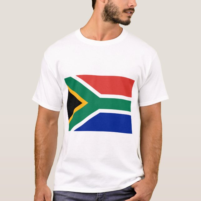 Flagge Südafrikas T-Shirt (Vorderseite)