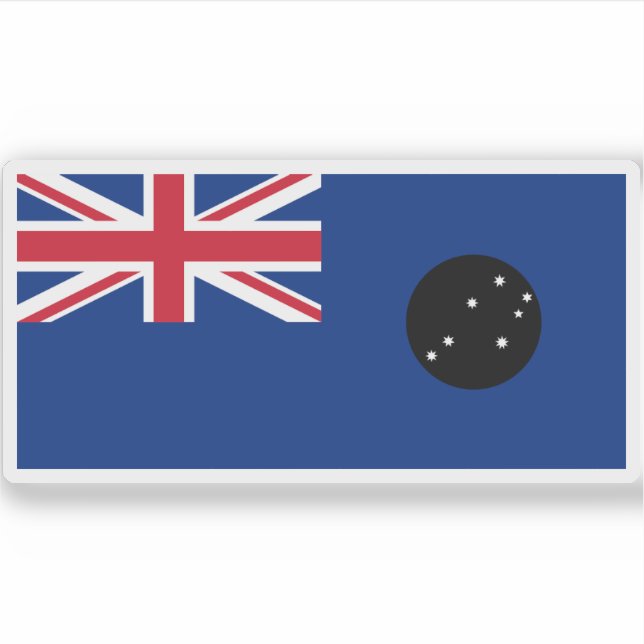 Flagge Südaustraliens (1870-1876) Aufkleber (Vorderseite)