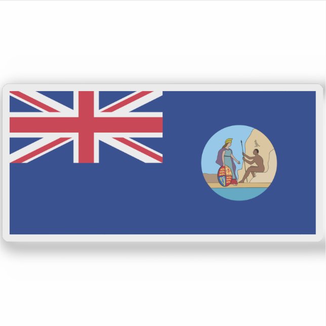 Flagge Südaustraliens (1876-1904) Aufkleber (Vorderseite)