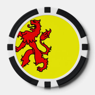 Flagge Südhollands Pokerchips