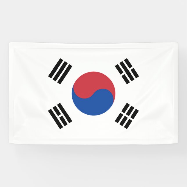 Flagge Südkoreas Banner (Horizontal)