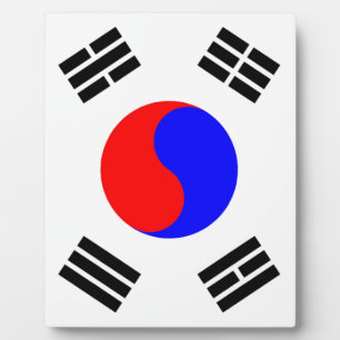 Flagge Südkoreas Fotoplatte
