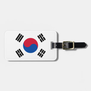 Flagge Südkoreas Gepäckanhänger