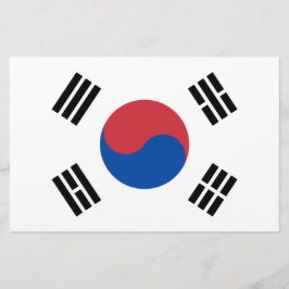 Flagge Südkoreas (ROK) Briefpapier