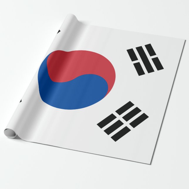 Flagge Südkoreas (ROK) Geschenkpapier (Ungerollt)