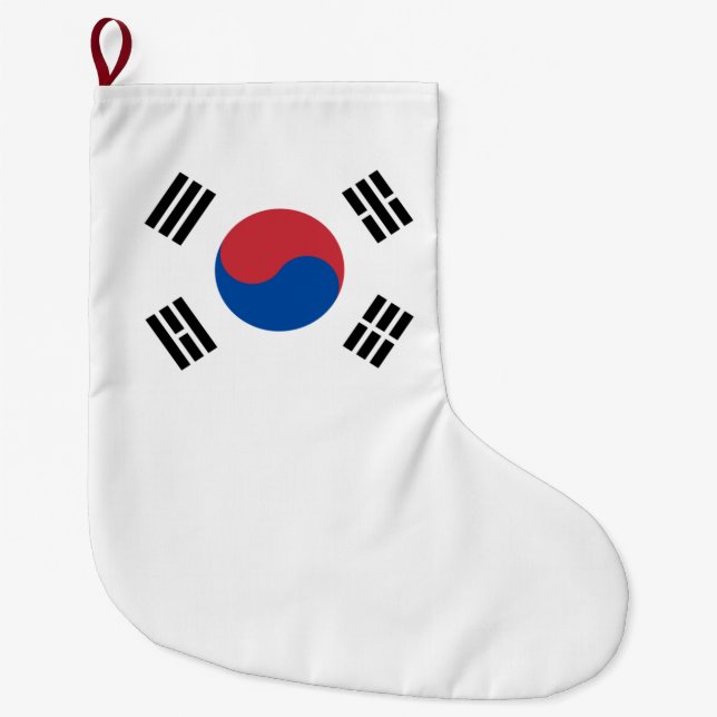 Flagge Südkoreas (ROK) Großer Weihnachtsstrumpf (Vorderseite)